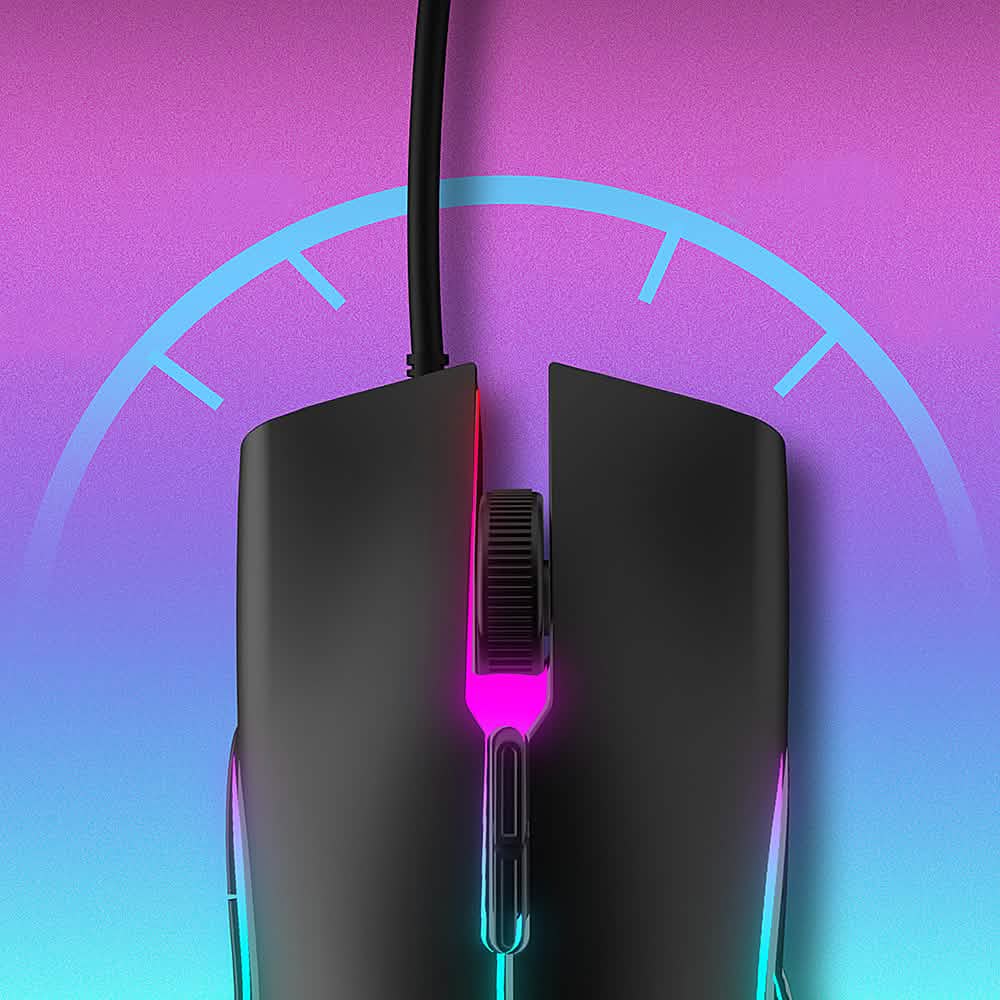 Altec Lansing - GM300 Wired Gaming Mouse with RGB Lighting - RGB Computer Accessories - DailySale