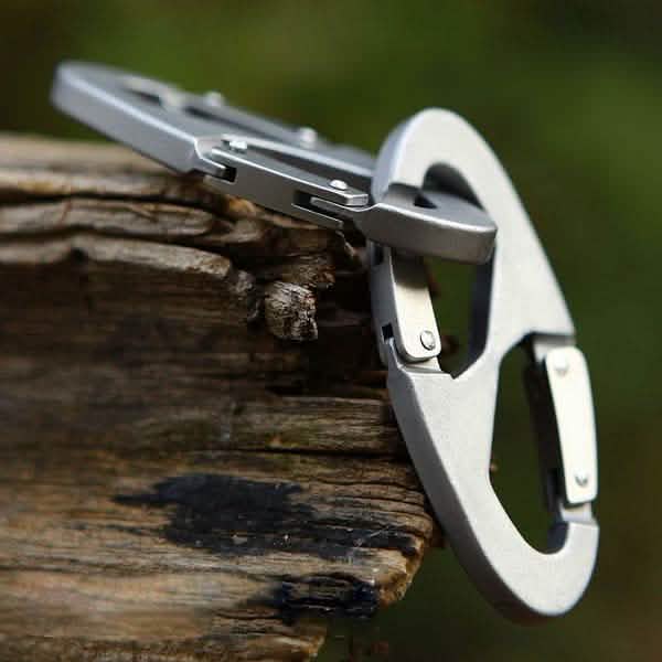 Aluminum Alloy Key Chain Ring Hook Holder Outdoor Calabash Keychain Camping Sports & Outdoors - DailySale