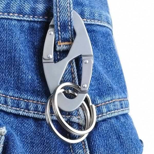 Aluminum Alloy Key Chain Ring Hook Holder Outdoor Calabash Keychain Camping Sports & Outdoors - DailySale