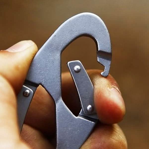 Aluminum Alloy Key Chain Ring Hook Holder Outdoor Calabash Keychain Camping Sports & Outdoors - DailySale