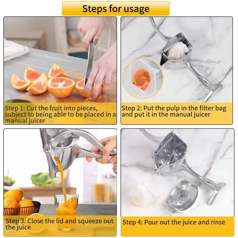 Aluminum Alloy Manual Hand Pressure Juicer Kitchen & Dining - DailySale