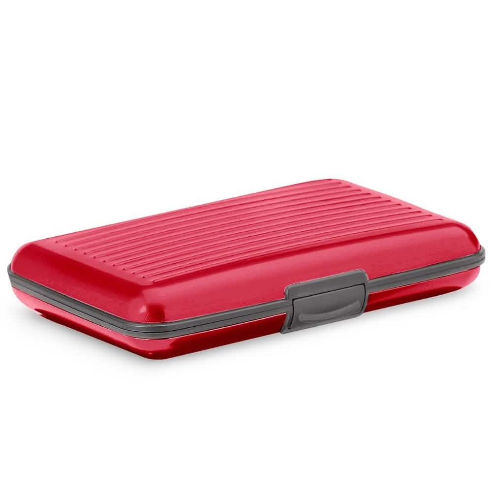 Aluminum RFID Blocking Credit Card Wallet Case Handbags & Wallets Red - DailySale