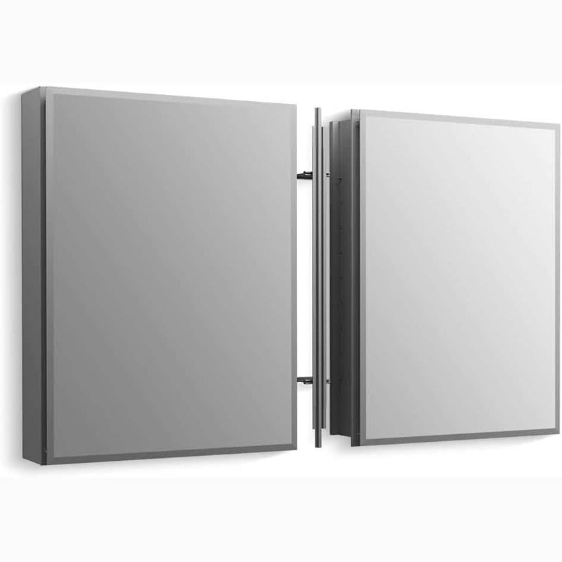 Aluminum Single Medicine Cabinet with Mirror Door Closet & Storage - DailySale