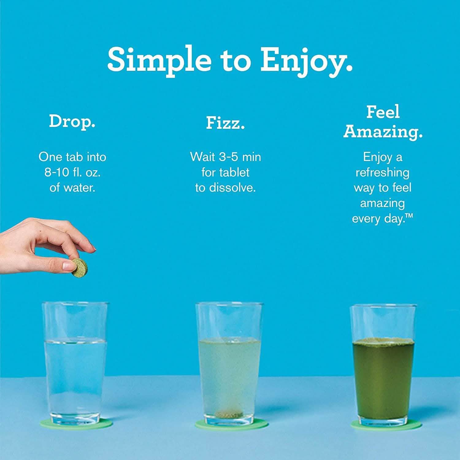 Amazing Grass Green Superfood Water Flavoring Tablet with Antioxidants and Alkalizing Greens Wellness & Fitness - DailySale