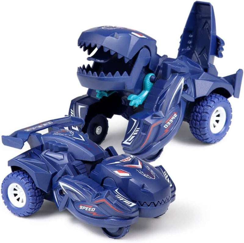 Amazing Transforming Dinosaur Car Deformation Toy Toys & Games Blue - DailySale