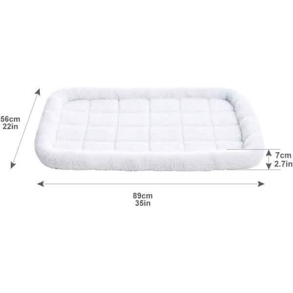 Amazon Basics Faux Sherpa Padded Bolster Pet Bed Pet Supplies - DailySale