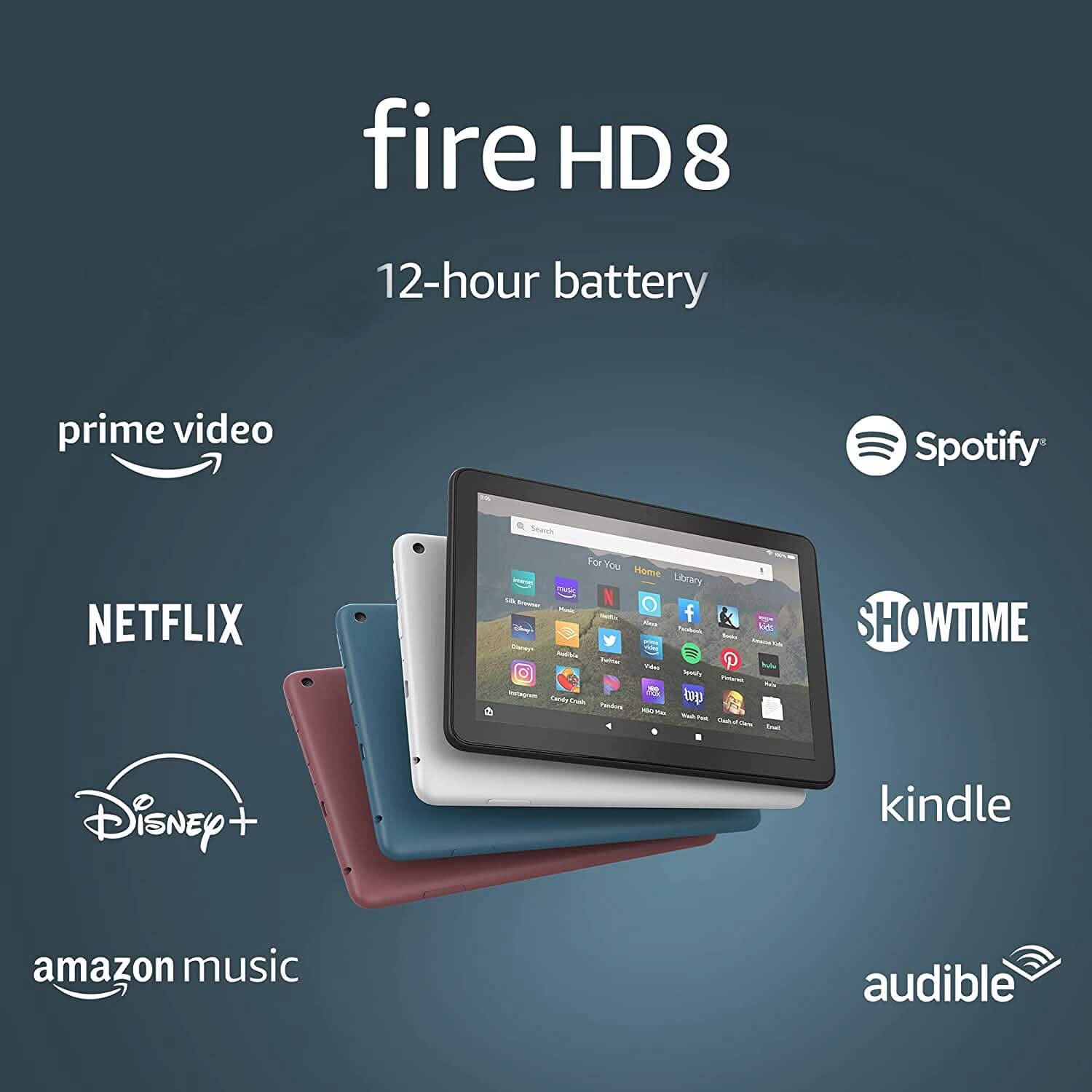 Amazon Fire HD 8 10th Generation 8-Inch Tablet 32GB Plum Tablets - DailySale