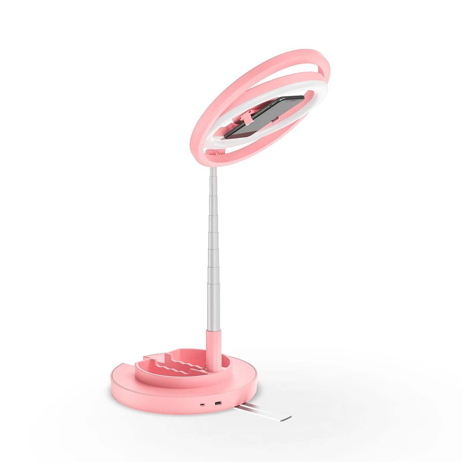 Andoer JMT2 PRO 360° Rotatable Mini Ring Light Beauty & Personal Care Pink - DailySale