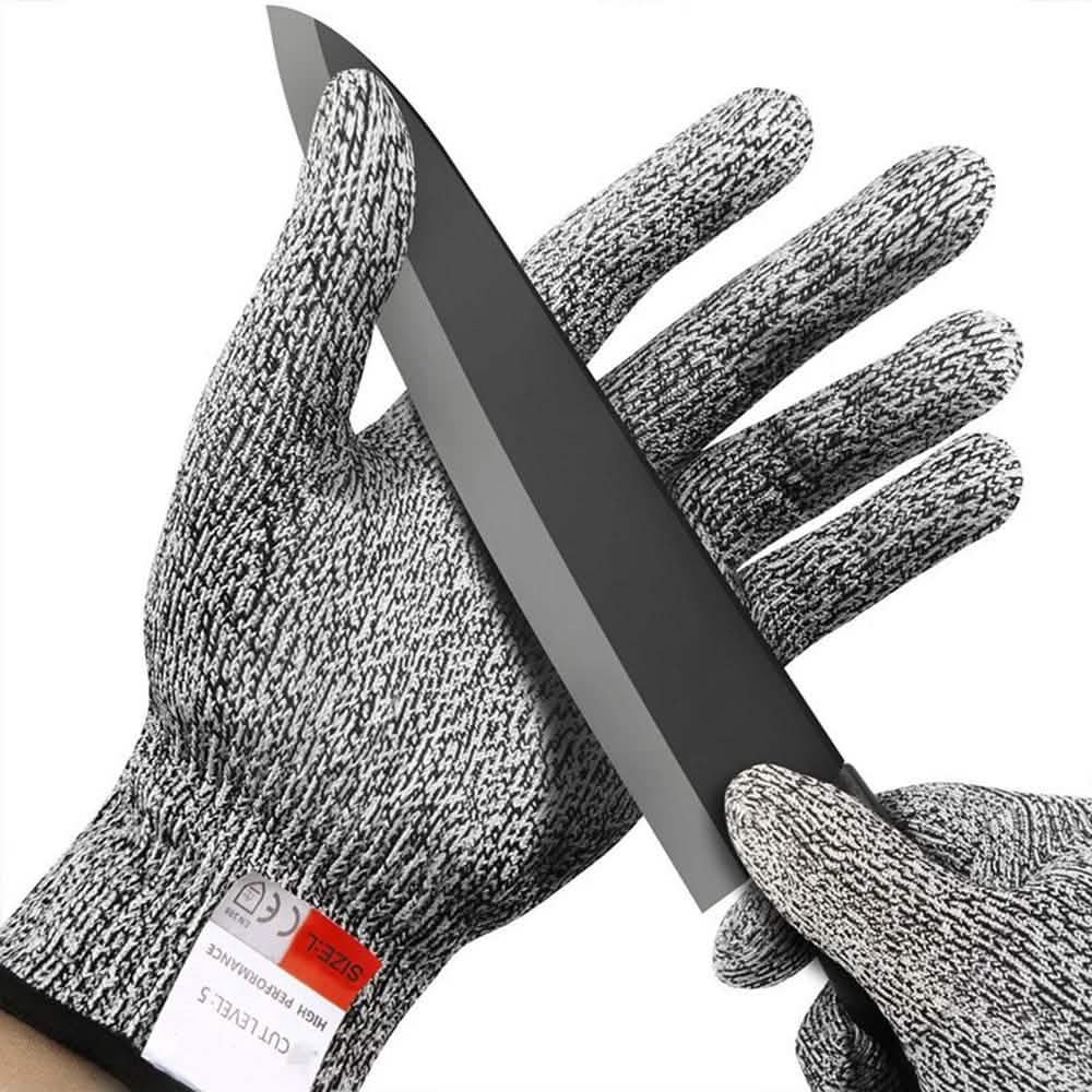 Anti-Cut Gloves 5 Grade Safety Cut Proof Stab Resistant Stainless Steel Men's Accessories - DailySale
