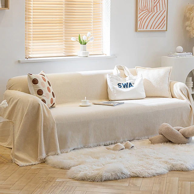 Anti-Scratch Cat Sofa Blanket Furniture & Decor Khaki 130cm - DailySale