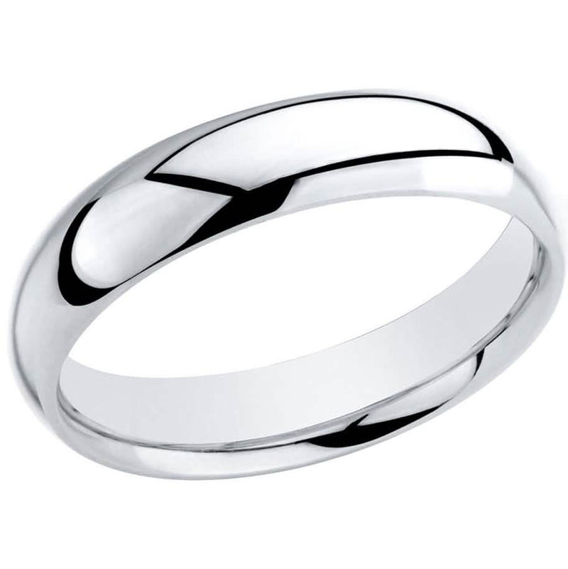 Anti-Tarnished High Polished Plain 5MM Wedding Unisex Band Rings 5 - DailySale