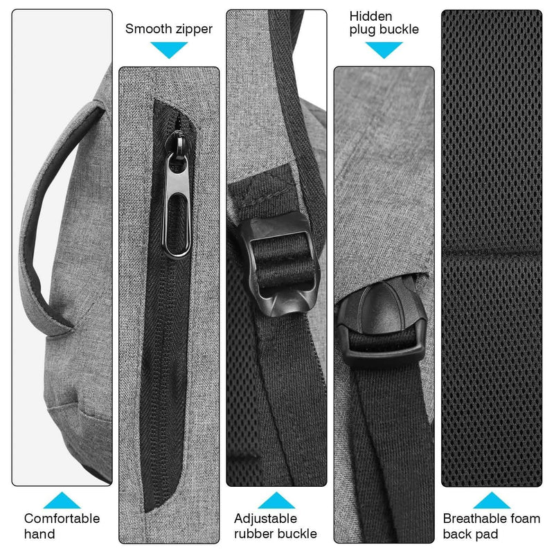 Anti-theft 14Inch Laptop Computer Backpack for Travel Waterproof Business School Bags & Travel - DailySale
