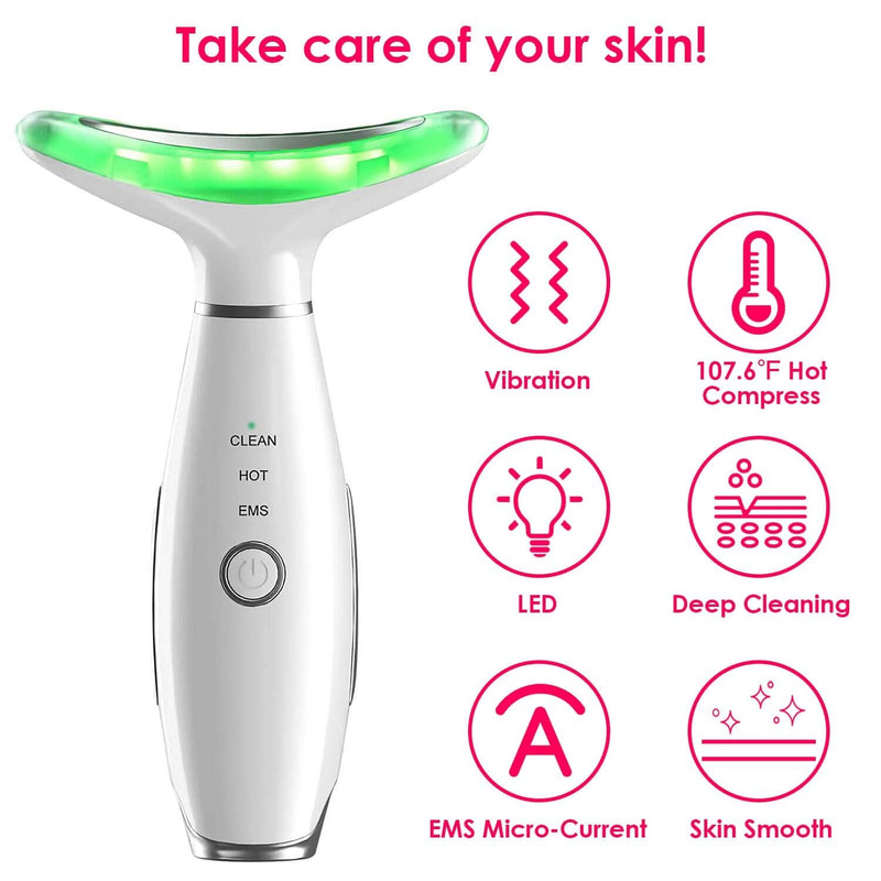 Anti Wrinkles Face Neck Massager Double Chin Reducer Beauty & Personal Care - DailySale