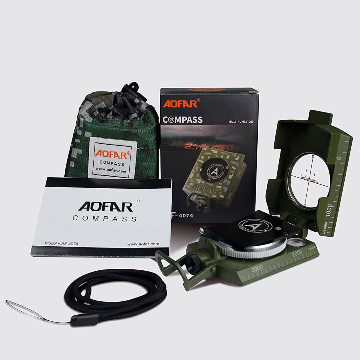 AOFAR Military Compass AF-4074 Sports & Outdoors - DailySale