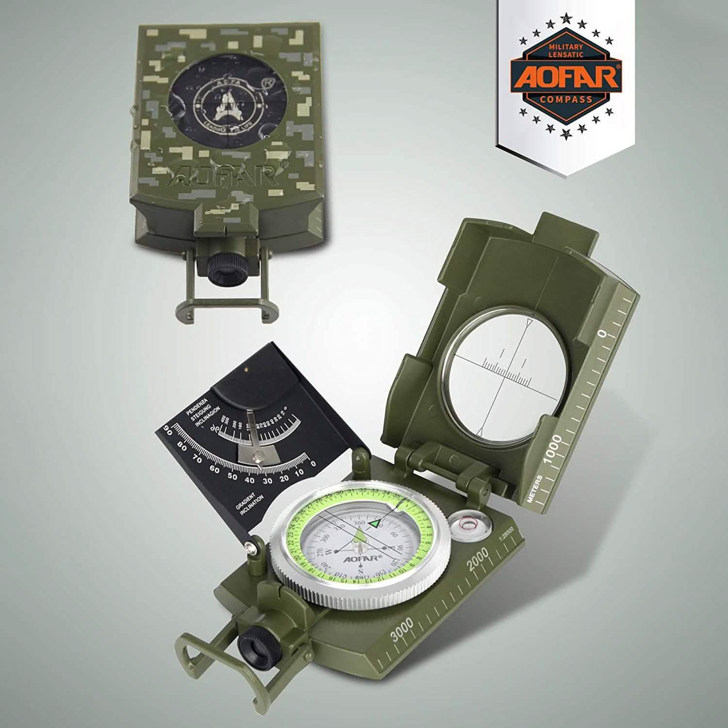 AOFAR Military Compass AF-4074 Sports & Outdoors - DailySale
