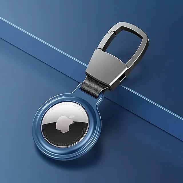 Apple Airtag Magnetic Case with Keychain Mobile Accessories Blue - DailySale