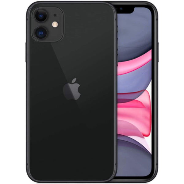 Front and back of black Apple iPhone 11 - Fully Unlocked (Refurbished), available at Dailysale