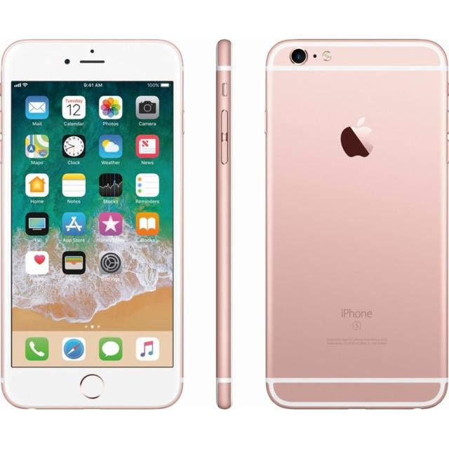 Front, side, and back or an Apple iPhone 6S Fully Unlocked in rose gold, available at Dailysale