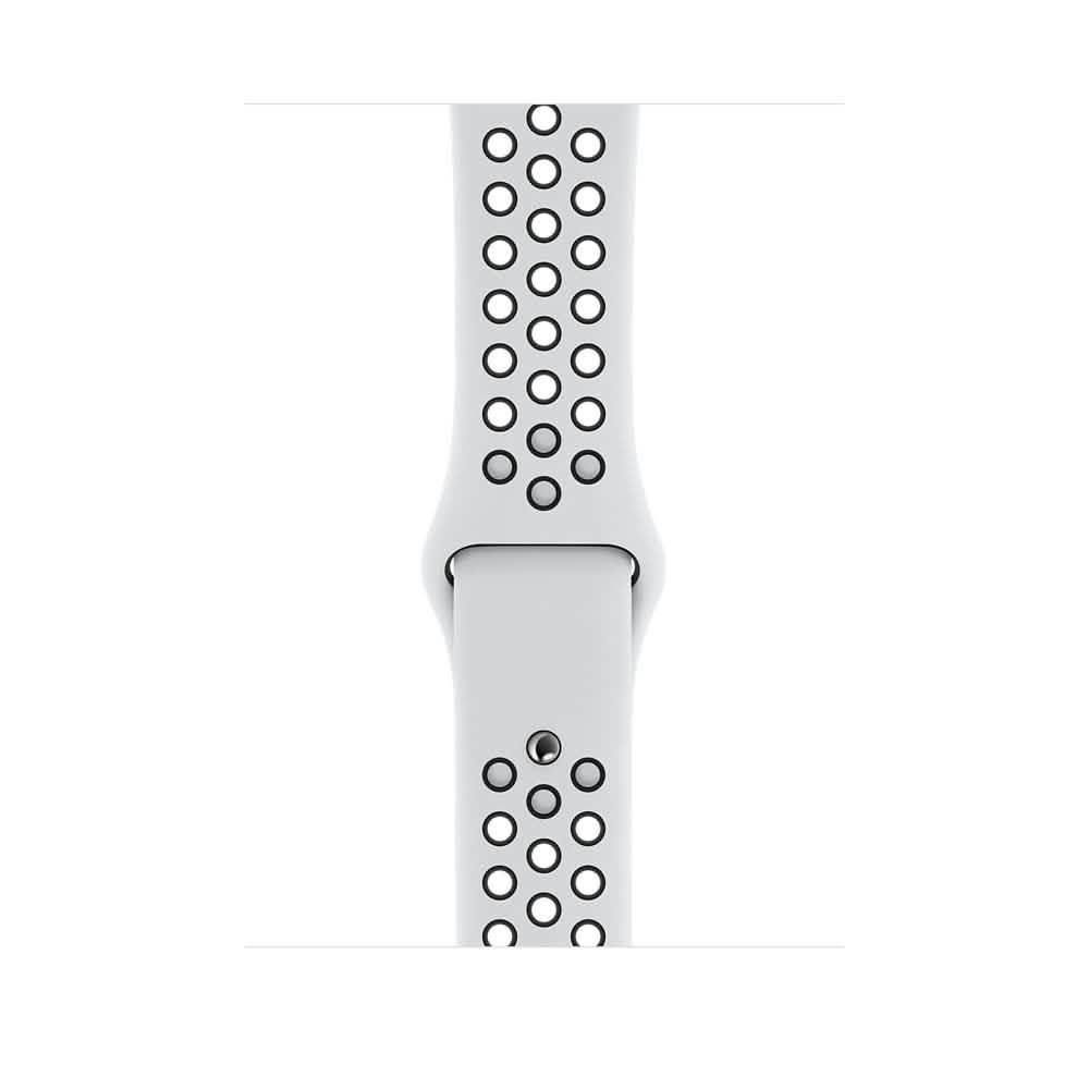 Apple Watch Nike Series 5 (GPS) 44mm Silver Aluminum Case with Pure Platinum/Black Nike Sport Band Smart Watches - DailySale