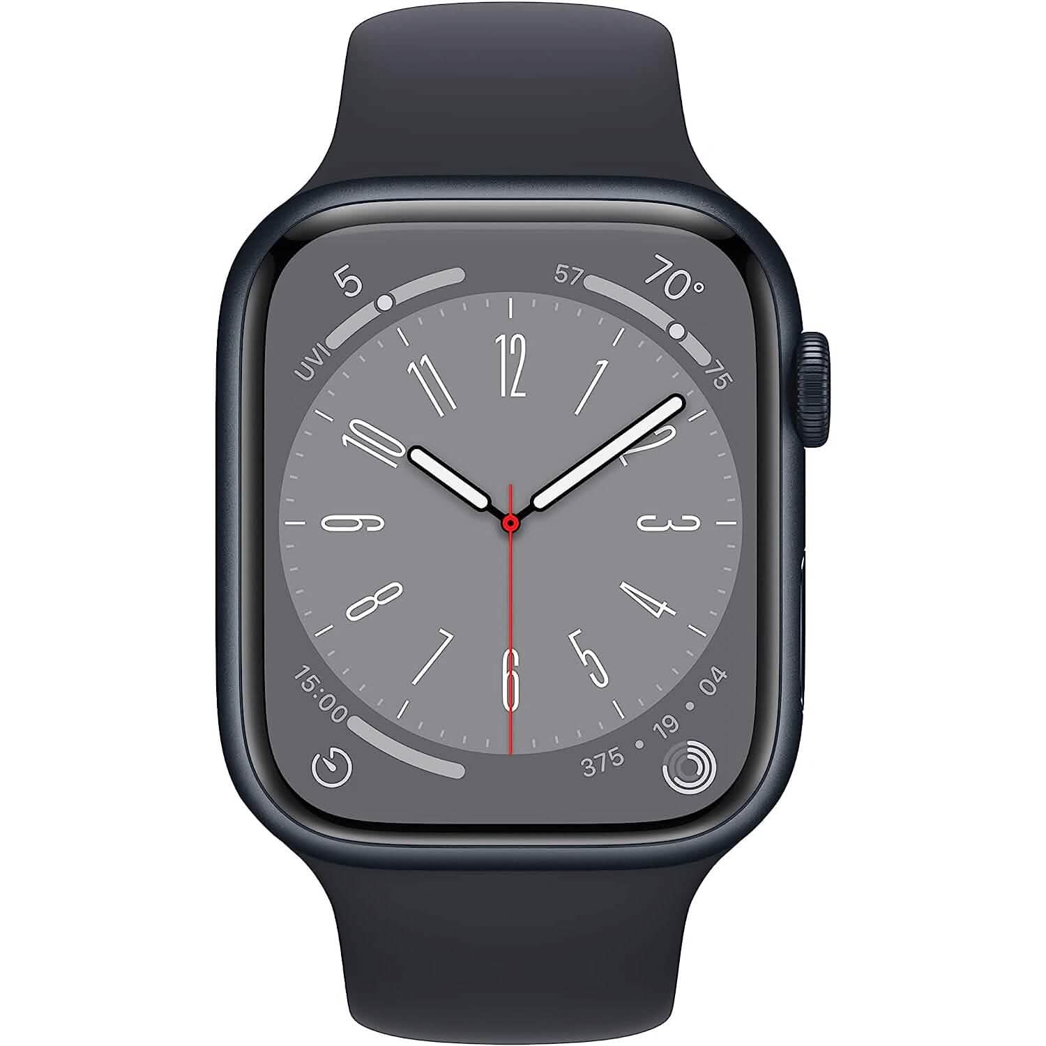 Apple Watch Series 8 (GPS 45MM) - Midnight Aluminum Case with Midnight Sport Band (Refurbished) Smart Watches - DailySale