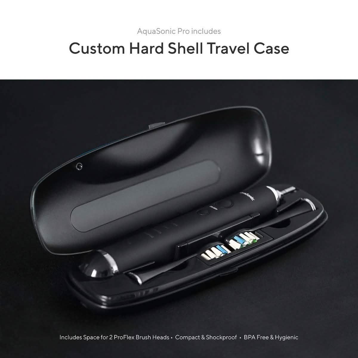 AquaSonic Black Series Pro Ultra Whitening 40,000 VPM Rechargeable Electric Toothbrush Beauty & Personal Care - DailySale