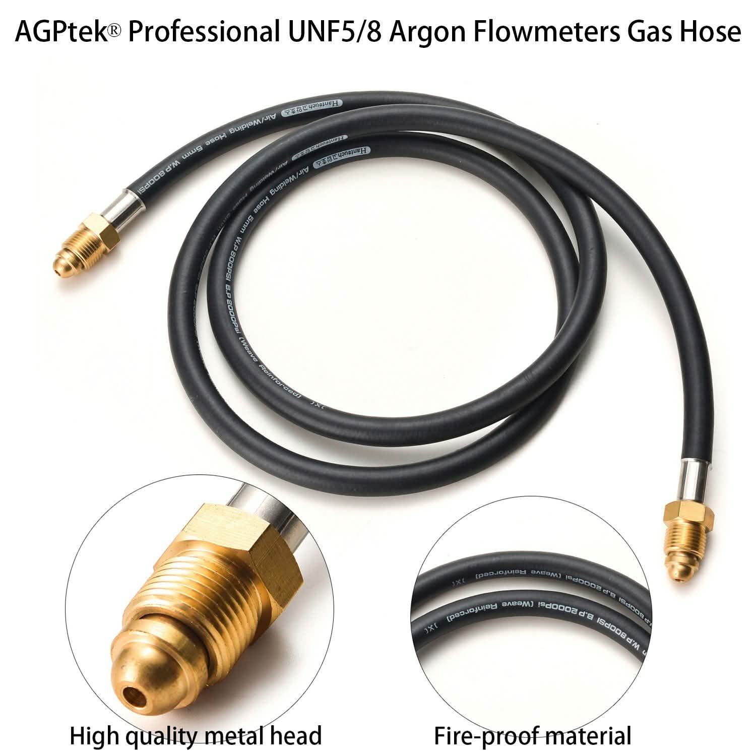 Argon CO2 Flow Meter Regulator Hose Mig Tig UNF5/8, 6.56ft with Inert Gas Fitting Everything Else - DailySale