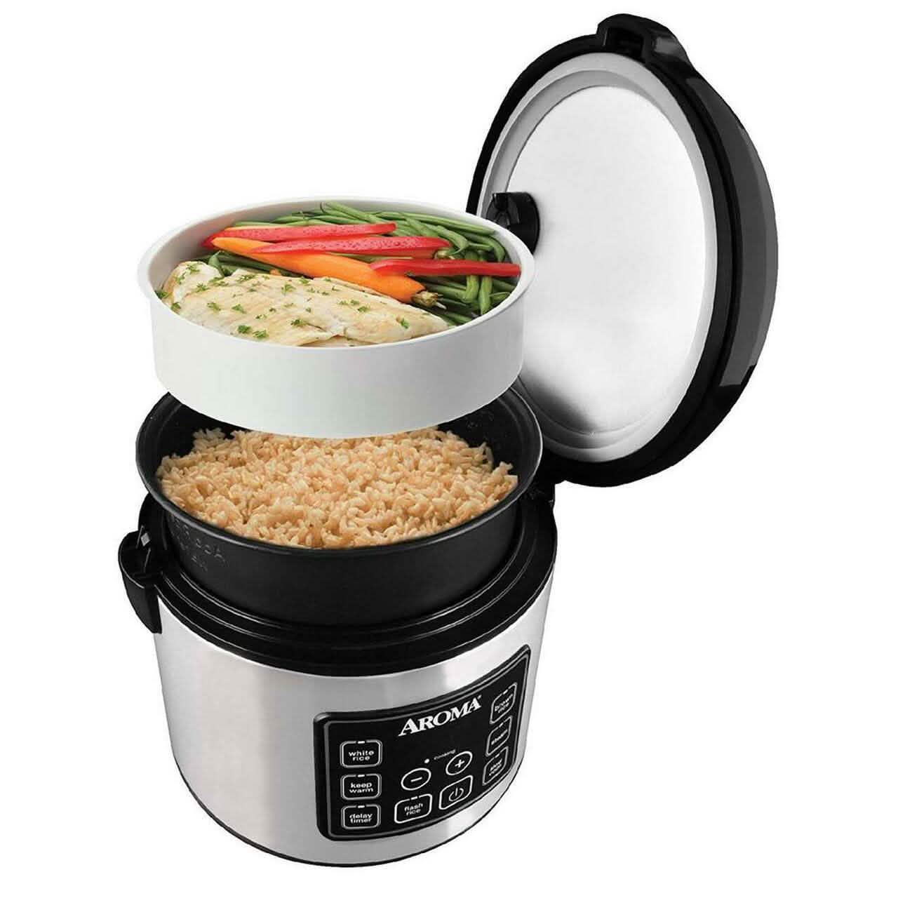 Aroma 20-Cup Digital Rice Cooker and Food Steamer Kitchen & Dining - DailySale