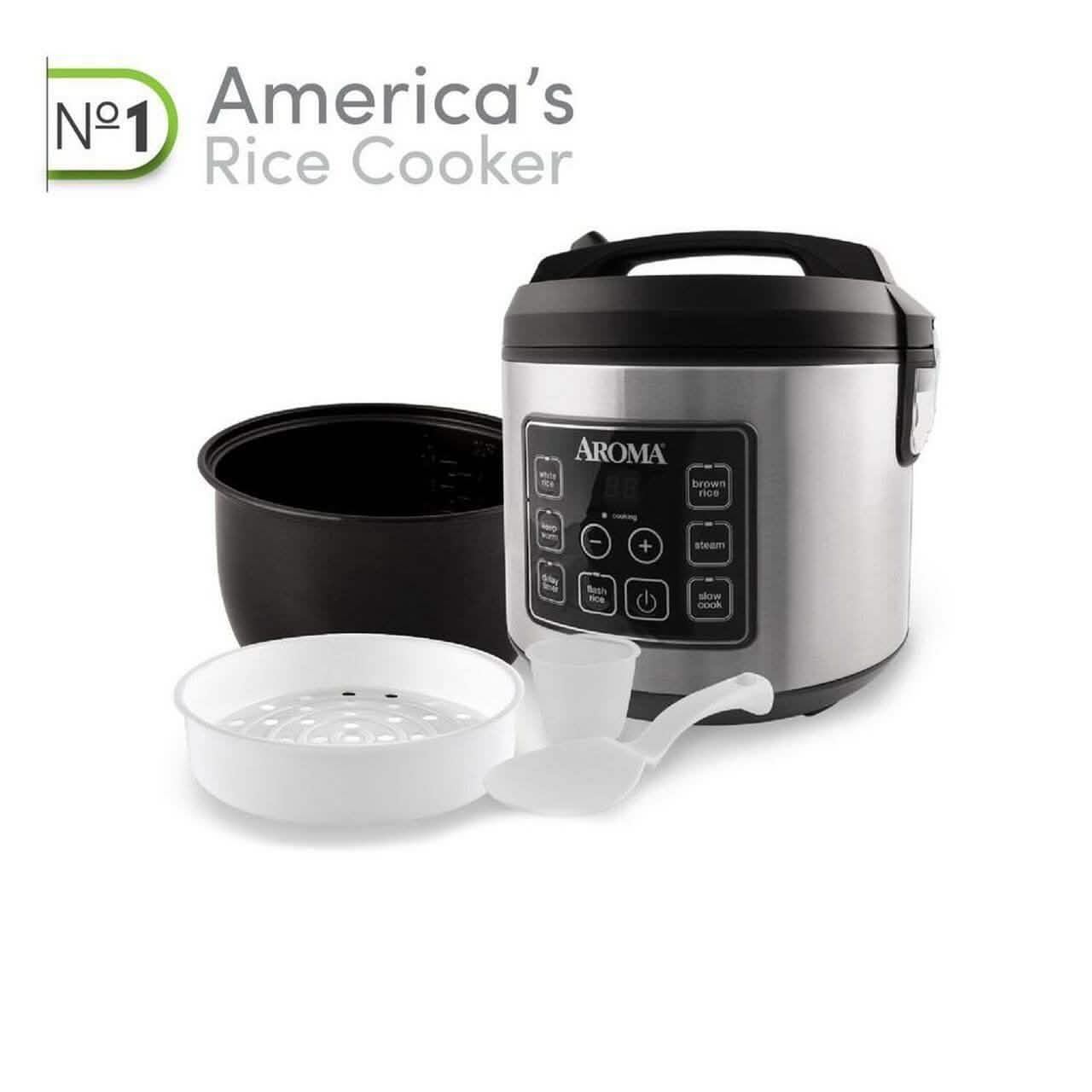 Aroma 20-Cup Digital Rice Cooker and Food Steamer Kitchen & Dining - DailySale