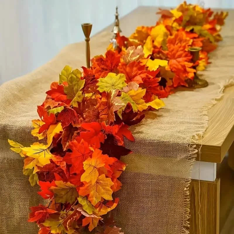 Artificial Maple Leaf Rattan Holiday Decor & Apparel - DailySale