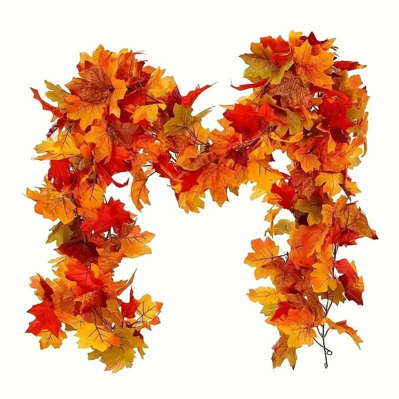 Artificial Maple Leaf Rattan Holiday Decor & Apparel - DailySale