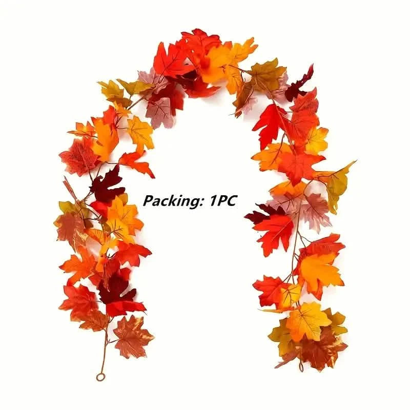 Artificial Maple Leaf Rattan Holiday Decor & Apparel - DailySale