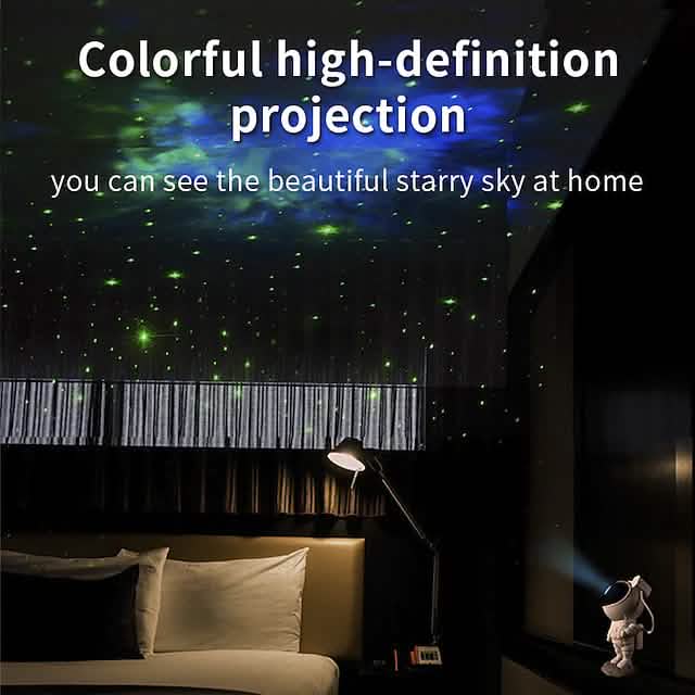 Astronaut Galaxy Starry Sky Projector with Timer Remote Indoor Lighting - DailySale