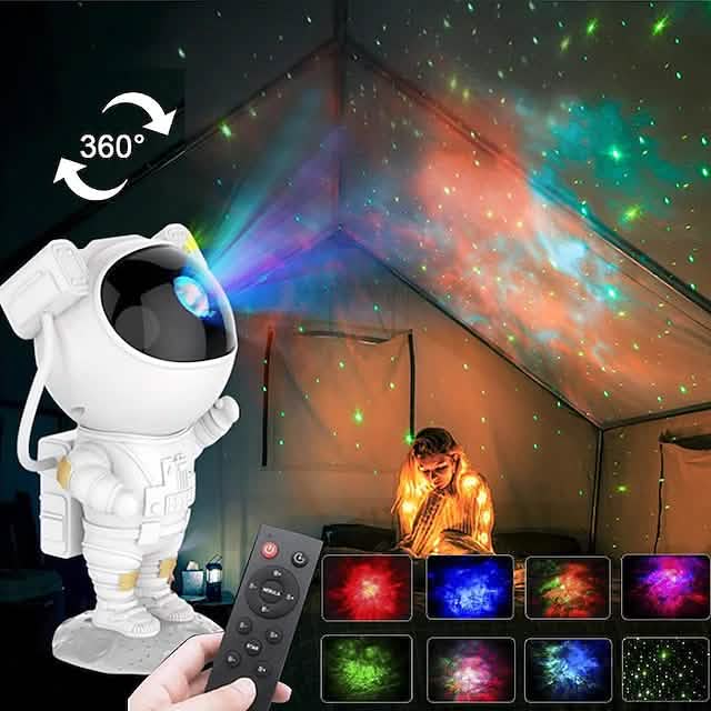 Astronaut Galaxy Starry Sky Projector with Timer Remote Indoor Lighting - DailySale