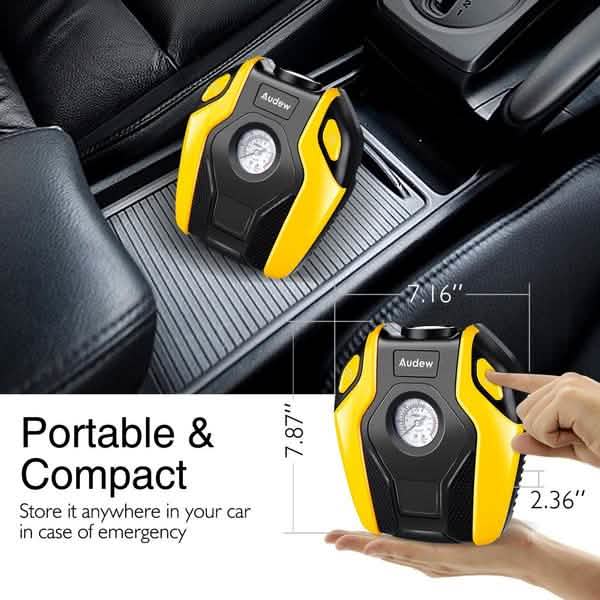 Audew 150W Portable Air Compressor Pump Automotive - DailySale