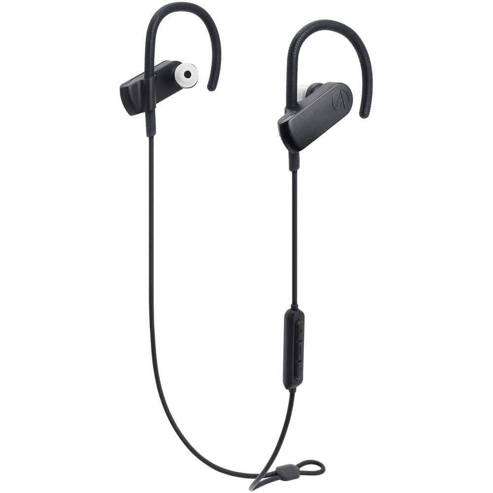 Audio-Technica ATH-SPORT50BTBK SonicSport Bluetooth Wireless In-Ear Headphones Headphones & Audio - DailySale