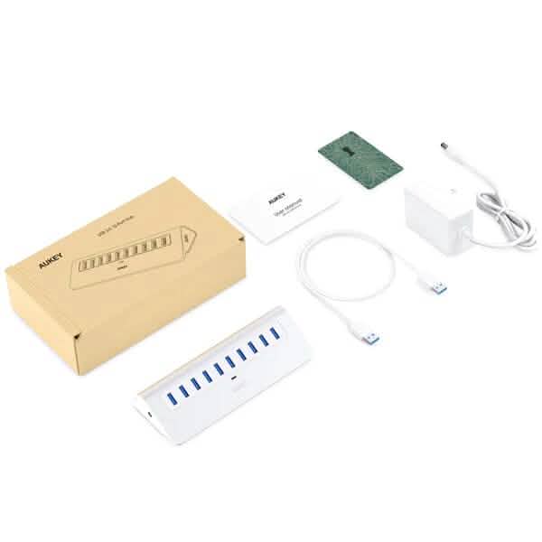 Aukey 10-Port CB-H6 USB 3.0 Hub Computer Accessories - DailySale