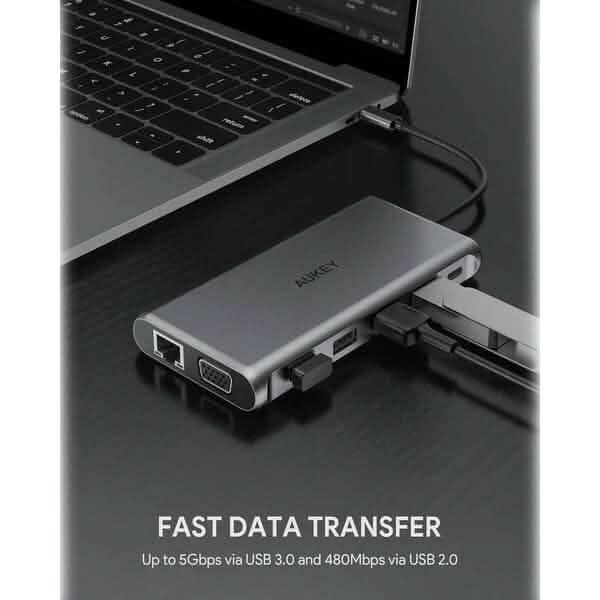 Aukey 12-in-1 USB-C Hub Computer Accessories - DailySale