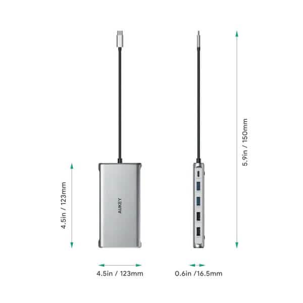 Aukey 12-in-1 USB-C Hub Computer Accessories - DailySale
