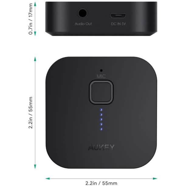 AUKEY Bluetooth Receiver V4.1 Wireless Audio Music Adapter Headphones & Audio - DailySale