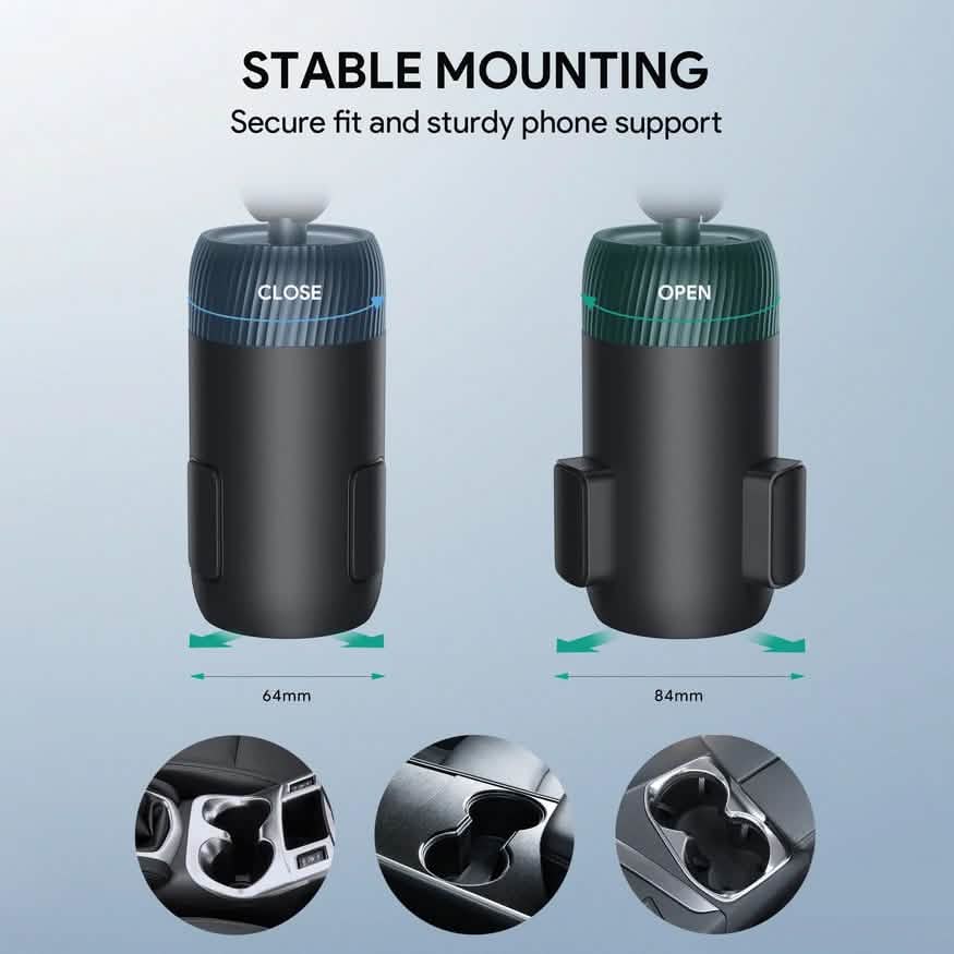 AUKEY Car Cup Holder Phone Mount Automotive - DailySale