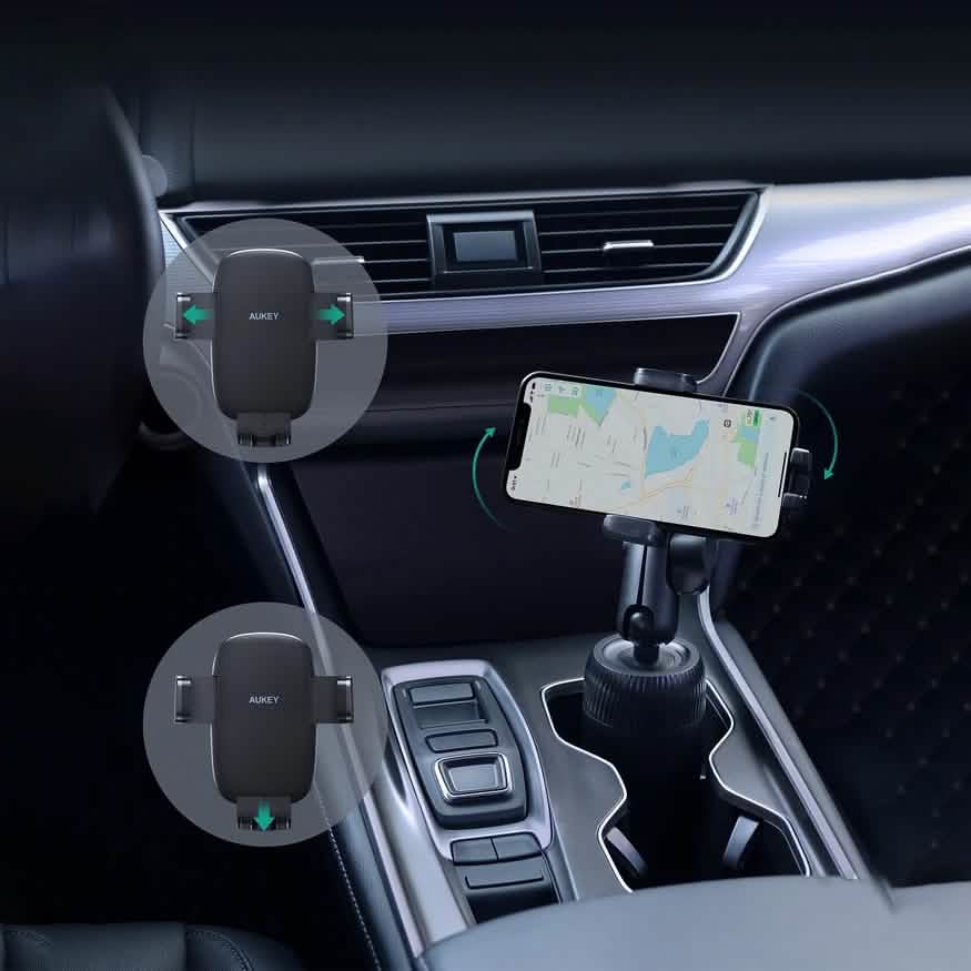 AUKEY Car Cup Holder Phone Mount Automotive - DailySale