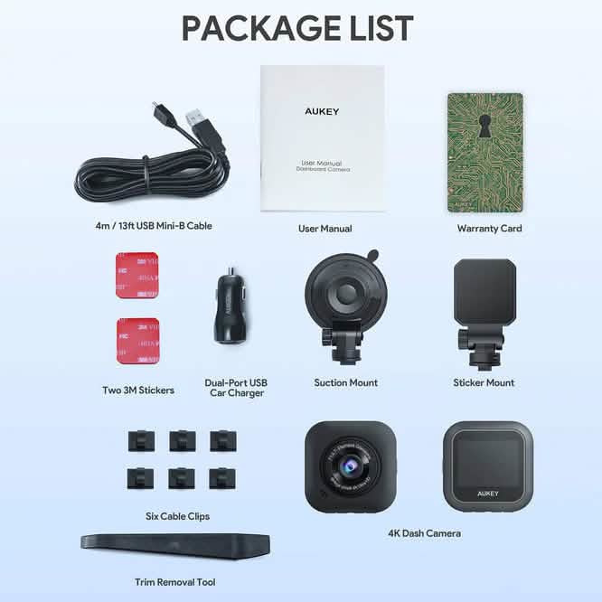 AUKEY Dash Cam 4K DRS1 Automotive - DailySale