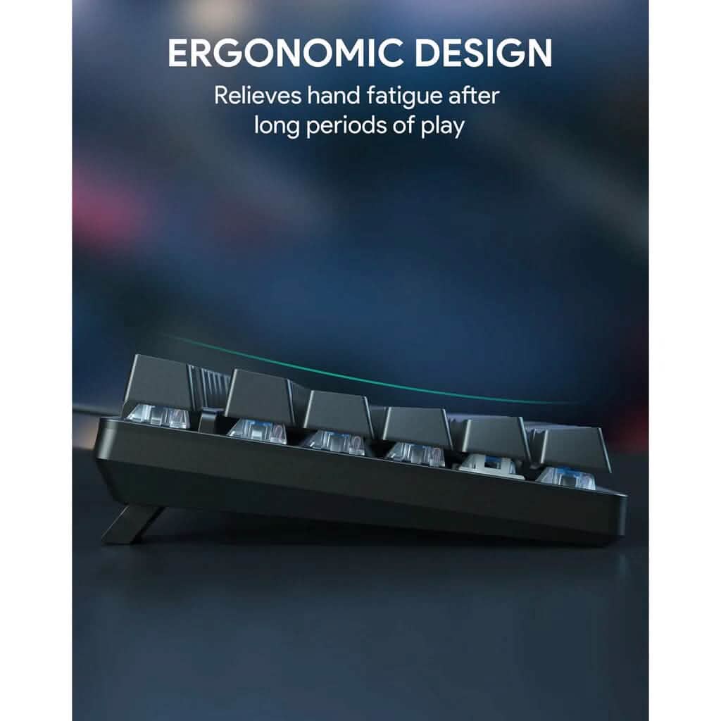 AUKEY KMG16 Mechanical Keyboard Blue Switches 104key Computer Accessories - DailySale