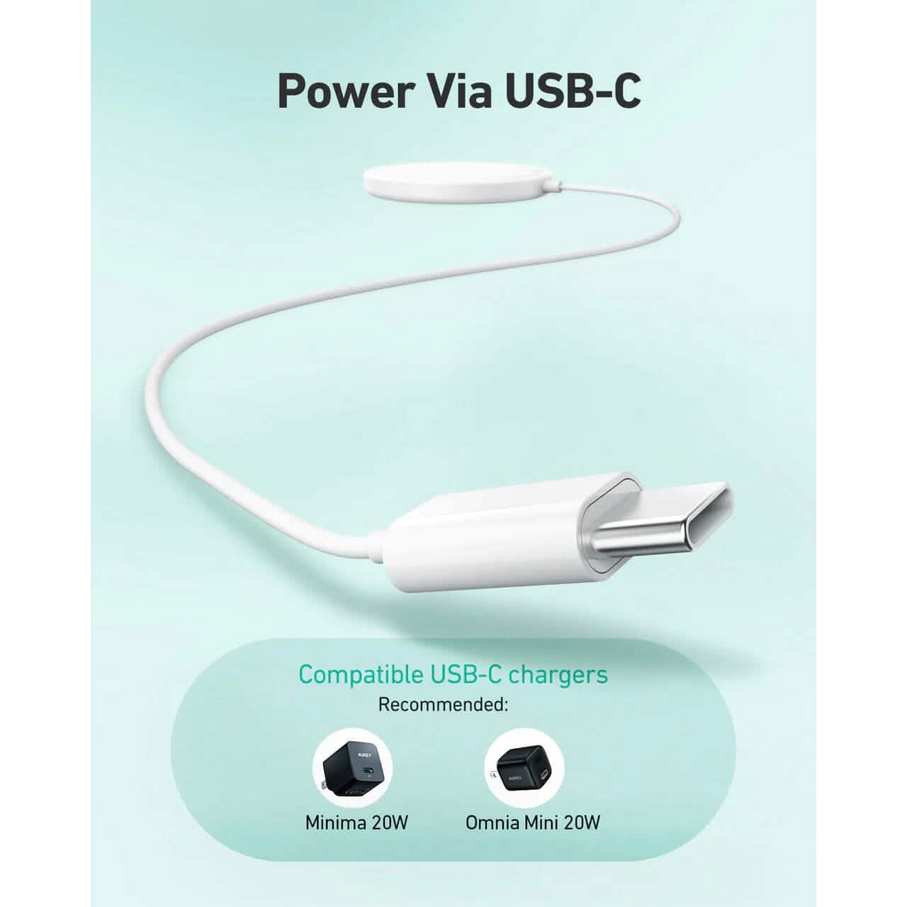 Aukey LC-A1 Aircore Wireless Charger 15W Magnetic Qi Certified Mobile Accessories - DailySale