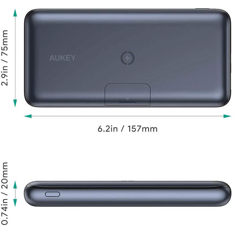 AUKEY PB-WL03 20000mAh Basix Pro Wireless Power Bank Mobile Accessories - DailySale