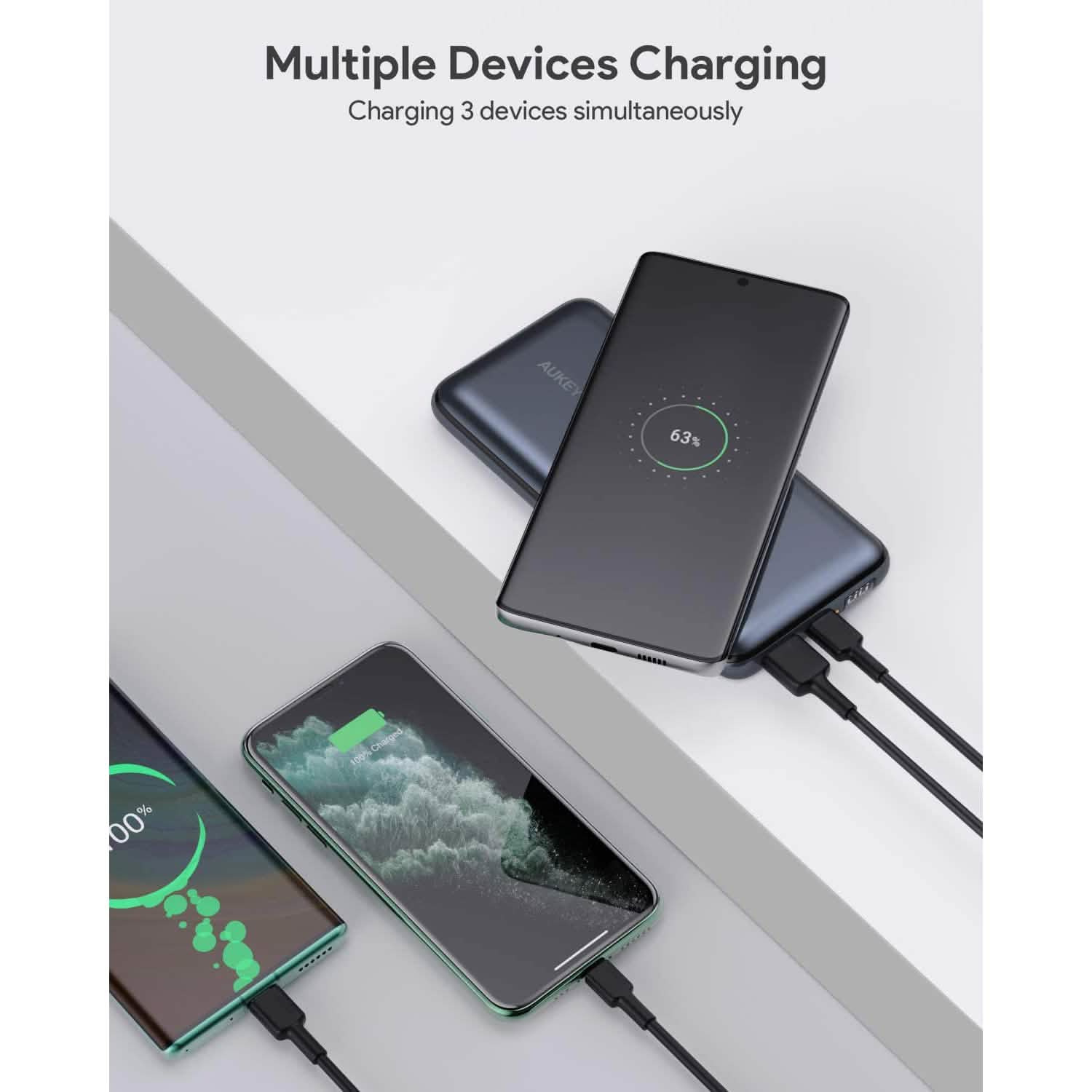 AUKEY PB-WL03 20000mAh Basix Pro Wireless Power Bank Mobile Accessories - DailySale