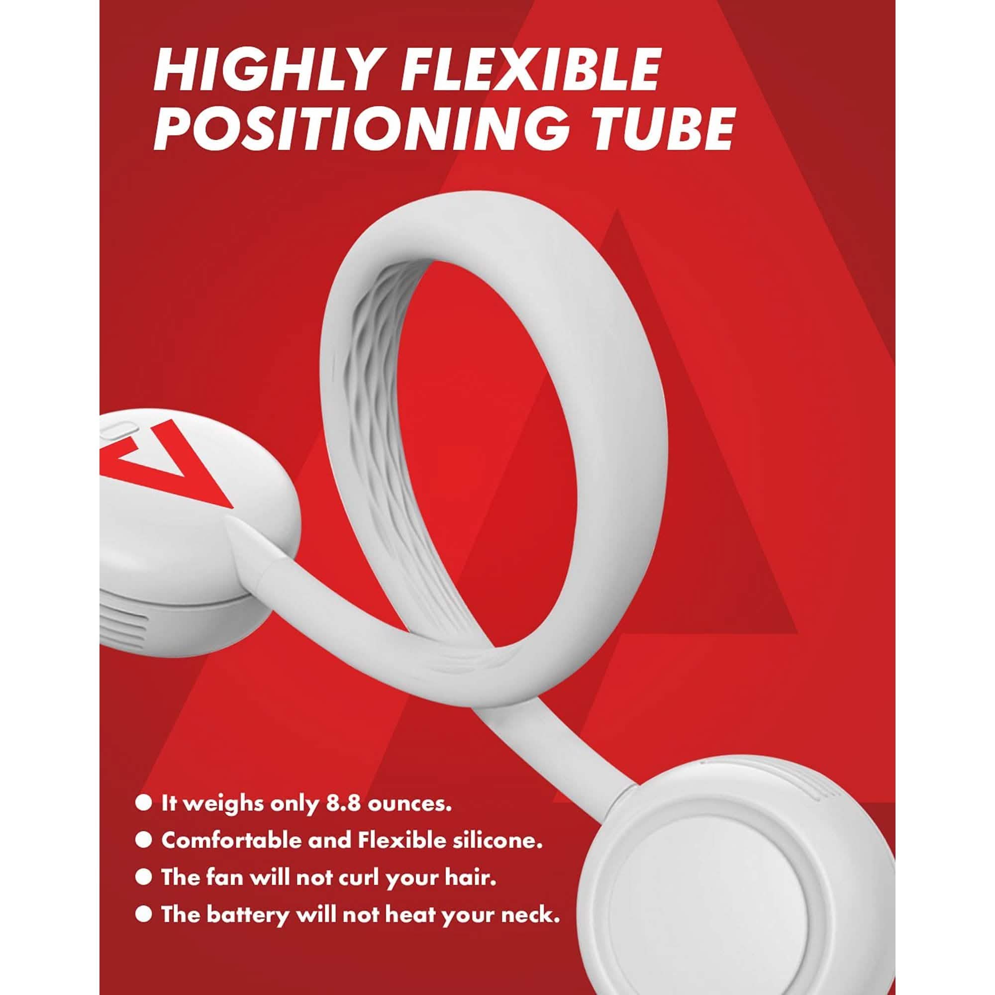 Ausget Portable Neck Fan, Bladeless Hands-Free Fan USB Rechargeable Sports & Outdoors - DailySale