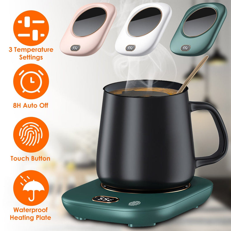 Auto Shut Off USB Coffee Mug Heating Plate with 3 Temperature Setting Kitchen Tools & Gadgets - DailySale