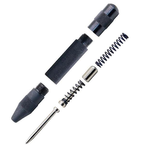 Automatic Center Pin Punch Strike Spring Loaded Marking Starting Holes Tool