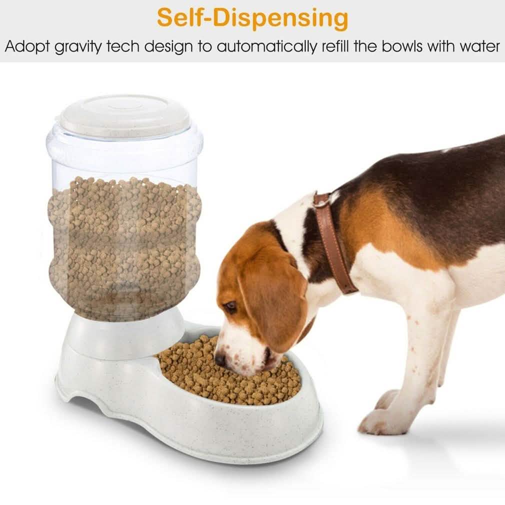 Automatic Pet Feeder Self-Dispensing Gravity Pets Food Dispenser Pet Supplies - DailySale